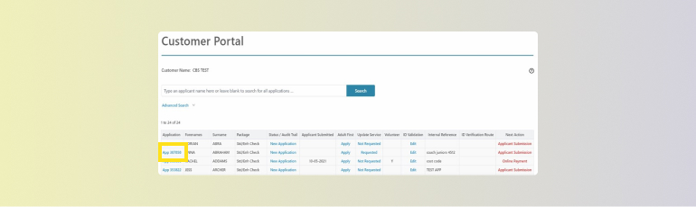 DBS online dashboard