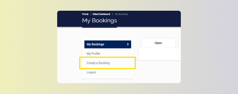 Create a booking